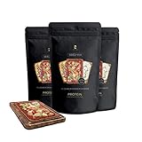 Protein Pizza Tarté Knäckebrot Backmischung mit 34g Eiweiß für Low Carb & Keto | zum Muskelaufbau/Fettabbau | ohne Gluten | für 12x100g. Pizza, Flammkuchen oder Knäckebrot | TESTSIEGER 2023 !