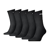 PUMA Unisex Puma 7312 Unisex Sport (5 Pack) Socks, Schwarz, 43-46 EU