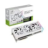 ASUS ROG Strix GeForce RTX 4080 16GB White OC Edition GDDR6X Gaming Grafikkarte (NVIDIA DLSS 3, PCIe 4.0, 16GB GDDR6X, 2x HDMI 2.1a, 3x DisplayPort 1.4a, weiß, ROG-STRIX-RTX4080-O16G-GAMING-WHITE)