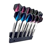 The Good Idea Dart-Halterung zur Wandmontage, 2 Stück, für 12 Dartpfeile (je 6 Stück), vertikale oder horizontale Dartaufbewahrung für Stahl und weiche Spitze, Spielzimmer-Display