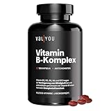 VALYOU Vitamin B-Komplex ◉ 180 Kapseln für 6 Monate Tagesbedarf aller 8 B-Vitamine + Vitamine C & E ◉ Für Energie, Psyche & Nervensystem ◉ Laborgeprüfte Premium-Qualität