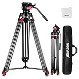 NEEWER 79' Kamera Stativ mit 360° Kugelkopf, Heavy Duty Aluminiumlegierung Videostativ mit QR Platte Kompatibel mit Canon Nikon Sony und andere DSLR Kamera Camcorder, Max. Last 17,6lb, Reinigungstuch