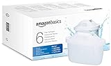 Amazon Basics Wasserfilterkartuschen, 6 Stück, passend für alle BRITA Systeme inkl. PerfectFit & Amazon Basics Systeme