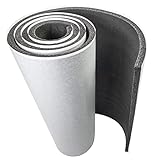 HASKYY 1QM Premium Dämmmatte Akustikmatte selbstklebend Auto Wohnwagen Schallschutzmatte Schaumstoffrolle Mattenrolle 50x200x1,3 cm Feuerfest Wasserdicht Schaumstoffplatte Moosgummi