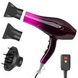 Jooayou Haartrockner, 3000 W Haarföhn für Damen, Föhn mit Diffusor, Profi-Fön, 3 Hitze- und 2 Geschwindigkeiten, starker Wind-Hair Dryer für Zuhause, Reisen und Salon