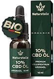 Naturstolz® CBD-Öl 10% Vollspektrum - Bio Hanföl Tropfen - Deutsches Qualitätsprodukt mit 1000mg Cannabidiol - laborgeprüft und zertifiziert - FÜR DEIN WOHLBEFINDEN