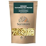 Texturiertes Erbsenprotein | Ökologisch angebaut BIO Herkunft EU | 100% natürlich, HOHER pflanzlicher PROTEINGEHALT | sojafreies Pflanzenfleisch | VERBESSERTES ANGEBOT MÄRZ 2024