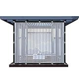 Transparente Outdoor-Plane, wasserdicht, Kunststoff, Überdachung für Garten, Pergola, Terrasse, faltbar, Regenschutz, wetterbeständig, 30,5 x 38,1 cm Schutz