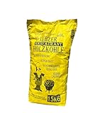 Favorit Grill-Holzkohle 15 kg (aus reinem Laubholz, extra...