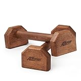 A2Z SPORT® Lange Liegestützgriffe Holz Parallettes Calisthenics - Premium Handstand Griffe Liegestütz - Rutschfeste Handstand Barren Parallel Bars für In- und Outdoor Krafttraining/Yoga