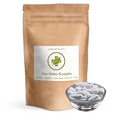 Duo Amino-Komplex: L-Arginin Base + L-Ornithin - 240 vegane Kapseln - hochdosiert mit 2500 mg pro Tag - im Verhältnis 1:1 - pflanzliche Fermentationsgewinnung - ohne Hilfs- und Zusatzstoffe