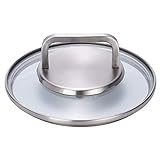 Haushalts-Suppendeckel, transparenter Glasdeckel, Pfannenabdeckung, Bratpfanne, Wok, Küchenersatz ()