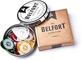 BELFORT® 20 hochwertige Plektren für Gitarre | BONUS: Gratis Ebook | In edler Geschenk Box - Gitarren Plektrum aus extrem robustem Celluloid 4 Stärken: 0.46-1.20mm