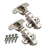 SOTECH 2 Stück Hettich Sensys 8645i TH52 110 Grad Eckanschlag Scharnier Höhe-Distanz 1,5 mm mit Soft Close Automatikscharnier inkl M4x16mm Schrauben Integrierter Dämpfung Scharniere für Kleiderschrank