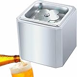 Glas-Kühlmaschine mit LED-Neonlicht für den gewerblichen Gebrauch – ideal für Cocktails, Champagner und Wein