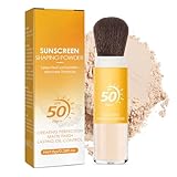 EONFAVE Matte Finish Setting Powder, SPF 50 Sunscreen Loose Powder Long Lasting Oil Control Puder Makeup, Wasserfest Leicht Und Atmungsaktiv Make Up Puder, Für Alle Hauttypen Geeignet