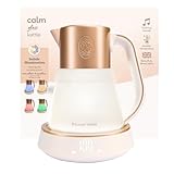 Russell Hobbs Wasserkocher Glas [1,7L, Temperatureinstellung 40-100°] Calm (LED-Beleuchtung, beruhigende Klänge, Leise-Koch-Technologie,Warmhaltefunktion,Digitaldisplay,Touch-Bedienung,2400W) 27450-70