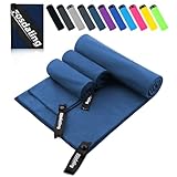 Fosdaling Mikrofaser Handtuch 3er Set（Groß 160×80cm und...