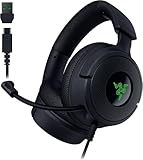 Razer Kraken V4 X - Kabelgebundenes PC-Gaming-Headset (Triforce 40-mm-Treiber, einziehbares Nierenmikrofon, 7.1-Surround-Sound, Chroma RGB, für PC - Konsolen & Mobiltelefone über USB-C) Schwarz