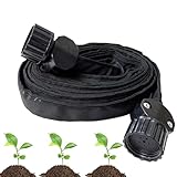 Tropfschlauch | Bewässerung Sprühschlauch - 15m Knickfest Doppelschicht Auslaufdicht Auslegbarer Schlauch für Gemüsebeete Gewächshaus Outdoor Pflanzen