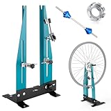 Mimoke Fahrrad-Zentrierständer für 16-29“ Räder mit durchgehender Achsadapterstange. Geeignet für Felgenausrichtung und 90-150mm Radbreiten