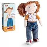 HABA Puppe Malou - 30 cm große Stoffpuppe zum Spielen und Kuscheln - Weiche und waschbare Materialien - Ideale Alternative zur Plüschpuppe - Geeignet für Kinder ab 1,5 Jahren - 2010818001