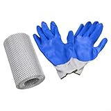 Yuanpgky Aluminium-Dachrinnenschutzgitter für Laubschutz, 12,7 cm x 6 m oder 15 cm x 6 m, silberfarbener Anti-Verstopfungsfilter mit starker Tragfähigkeit (15 cm x 6 m)