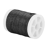 Watris Veiyi Bogenschnur Servierfaden, 120m Bow String Serving Thread Bogensehne Sehnengarn, Langlebige Nylonschnur Umhüllungsfaden(Schwarz)