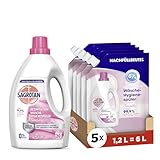 Sagrotan Wäsche-Hygienespüler Sensitiv Waschmittel-Zusatz - 1,5l & Sagrotan Wäsche-Hygienespüler Sensitiv Nachfüller 5 x 1,2l