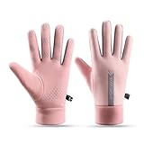 CPRNQY Fahrradhandschuhe Damen Winter, Fahrradhandschuhe Winter, Handschuhe Winter, Warme Thermo Touchscreen Handschuhe, für Laufen, Fahren, Radfahren, Wandern