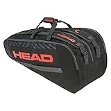 HEAD Base Racquet Bag Tennistasche, schwarz/orange, L