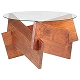 BUKSCYJS Couchtisch kleine Zimmer, Sofatisch, Wohnzimmertisch Couchtisch 60 cm Massivholz AkazieFür Wohnzimmer, Schlafzimmer, Büro, Eingang, Korridor