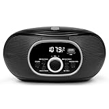 MEDION tragbare Boombox E65711, CD/MP3 Player, UKW FM, AUX, Batteriebetrieb, schwarz