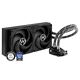 ARCTIC Liquid Freezer II 280 - Wasserkühlung PC, All-in-One CPU AIO Wasserkühler, Intel & AMD kompatibel, effiziente PWM-gesteuerte Pumpe, 200-1700 rpm, LGA1700 kompatibel - Schwarz