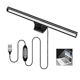 Monitor-Lampe für Laptop, LED-Display, Lampe, kein Blenden oder Flimmern, Stromversorgung über USB, platzsparend, Verwendung zu Hause/Büro/Café