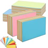 Moderationskarten Set Bunt 600 Stück Karteikarten Blanko Lernkarten 12.7 * 7.6cm 10 Farben Diy Blanko Karten Vokabelkarten Flashcards für Spielkarten,Visitenkarten,Büro Schule Präsentation,Moderation