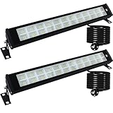 Indmird LED Strahler Außen 50W, 2 Stück 50000LM Wallwasher 3000K Warmweiß Scheinwerfer IP66 Wasserdicht Außenstrahler Baustrahler Flutlicht für Garten Innenhöfe Flur Türen Hotel
