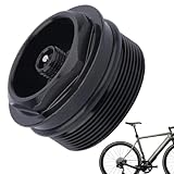 Fahrrad-Gabelventilmutter, Fahrrad-Ventilabdeckung, hochfeste Luftkammerabdeckung, rostfreie Fahrräder, Gabel-Luftventilkappe, Fahrradzubehör für Mountainbikes, Rennräder