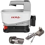 IKRA Universal Streuer IAST 12, Streubreite 5m, 5-stufige Streumengenregulierung, Volumen Streubox 4,5l, inkl. Akku & Ladegerät