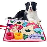 Schnüffelmatte,Faltebarer Rutschfester Interaktiver Futternapf Leckmatte,Schnüffelmatte Für Große Hunde - Für Schnüffeltraining, Fütterung, Lecken, Graben, Bewegung Und Zur Indoor-Beschäftigung Und