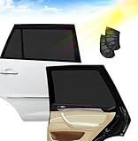 Sonnenschutz Auto Baby,Auto Sonnenschutz Kinder Sonnenblende,Auto mit UV Schutz Sonnenschutzrollo Auto für Seitenfenster,für 95% der Autos,Schützt Mitfahrer, Baby, Kinder & Haustiere(2 Stück)