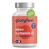 Eisen mit 40mg natürlichem Vitamin C - 240 Tabletten - Premiumrohstoffe: Eisenbisglycinat (Eisen-Chelat) + Vitamin C aus Acerola-Extrakt - Laborgeprüft ohne Zusätze in Deutschland hergestellt