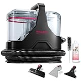 WECLEAN C3 Nasssauger Polsterreiniger Gerät,Fleckenreiniger für Teppiche, Sofas, Treppen, Fenster, Spiegel, Polstermöbel, Autos, 600 Watt, 15KPa,Schwarz/Rosa