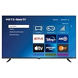 METZ Blue Roku TV, HD Smart TV, 32 Zoll, 80 cm, Fernseher mit Triple Tuner, TV mit WLAN, LAN, HDMI, USB, 2 Monate RTL+ GRATIS, 32MTD3011Z