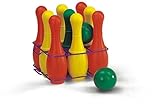 Rolly Toys Kegelspiel (9 teiliges Kegelspiel mit 2 Kugeln, Bowling Spiel, Outdoor-Spiel)