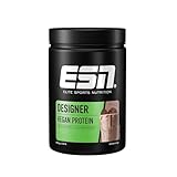 ESN, Vegan Designer Proteinpulver, Dark Cookie, 910 g, Cremige Konsistenz mit Erbsen-, Hanf-, und Sonnenblumenprotein, geprüfte Qualität - made in Germany