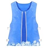 Vaguelly Kühlweste Verdunstungskühlweste aus Pva Material Leicht Verstellbar für Outdoor Abenteuer und Sportaktivitäten im Sommer für Herren und Damen