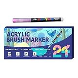 Générique Filzstifte mit Acrylspitze, weich, mehrfarbig, Set mit kreativen Filzstiften – für Erwachsene, Dekoration, Party, Geburtstag, Weihnachten