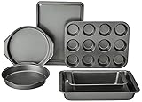 Amazon Basics Backformen-Set, antihaftbeschichtet, 6 Stück,...