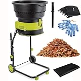XNYXLPP Elektrischer Gartennäher- und Häcksler, robuste Leistung, hohe Leistung, geeignet für effiziente Kompostierung und Gartenreinigung